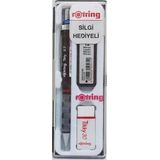 Rotring Tikky Okul Seti 0.7 mm Bordo Versatil Uçlu Kalem-Silgi-Uç