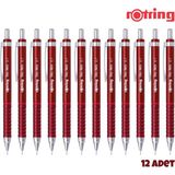 Rotring Tikky Retro Versatil Kalem 0.7mm Kırmızı 12 L,i Paket