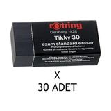 Rotring Tikky Sınav Silgi 30 Adet No:30 Toz Bırakmayan Özellikte İdeal Silgi - Siyah