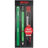 rotring visuclick versatil kalem + jel tükenmez kalem + min + silgi okul seti 0.7 mm yeşil ro-vkj07 - 1 - Karışık-Çok Renkli - Yok