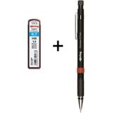 Rotring Visumax 0.7 Versatil Kalem +Rotring 0.7 Uç - Siyah