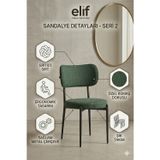 Round Sandalye – Modern Ergonomik Tasarım,Kumaş Döşemeli,Metal Ayaklı Şık Mutfak & Salon Sandalyesi