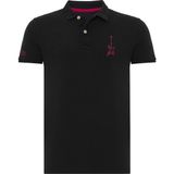 Routefield Punk Erkek Polo Tişört Siyah