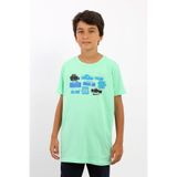 Routefield RFKTIMER23 Timer Kids Erkek Çocuk Tişört - 4 - 5 Yaş - Yeşil