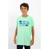 Routefield RFKTIMER23 Timer Kids Erkek Çocuk Tişört - 6 - 7 Yaş - Yeşil