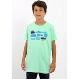 Routefield RFKTIMER23 Timer Kids Erkek Çocuk Tişört - 8 - 9 Yaş - Yeşil