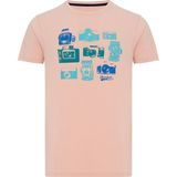 Routefield Timer Erkek T-shirt RFTIMER23-POW - Pudra - 2XL