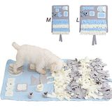 Routesun Köpekler için Snuffle Mat, Kaymaz ve Taşınabilir Evcil Hayvan Besleme Matı Küçük Köpek İnteraktif Evcil Hayvan Bulmaca Oyuncakları Kedi ve Büyük Köpek Eğitim için Doğal Toplama Becerilerini