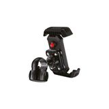 Rova ABT701 Motosiklet & Bisiklet Telefon Tutucu – Gidon Tipi Montaj, 5.1”-6.8” Telefonlara Uyumlu, Abs + Metal + Silikon, Siyah