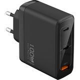 Rova SB121 100W 3 Port Hızlı Şarj Adaptörü – 2x Usb-C + 1x Usb-A – Güvenlik Sertifikalı, Pd Destekli, Siyah