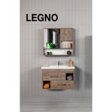 Rovalli Legno Banyo Dolabı Seti - BANYO DOLABI SETİ - Ceviz