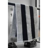 ROVAOS Mfit 50x80 cm Spor Havlusu Çizgili Fitness Havlusu Koşu Havlusu 100% Pamuk
