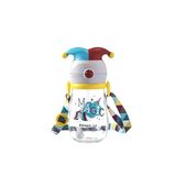 Rovco 350ml Pipetli Eğlenceli Sihirbaz Desenli Ve Şapkalı Akıllı Pipet Toplu Tritan Su Matarası (Sarı-Kırmızı-Mavi)