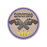 Rovelver Tabanca Shooting - Cırt - Patch - Peç - Arma - 8 cm