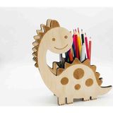 Roven Montessori Ahşap Dinozor Kalemlik – Çocuk Odası Masaüstü Düzenleyici