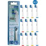 Rovexa 3D Maxcare - 3 Boyutlu Temiizlik Oral B Şarjlı Diş Fırçası Yedek Başlığı - 12li Paket