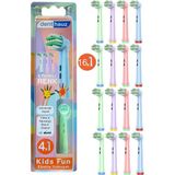 Rovexa Kids Fun - Çocuklara Özel Extra Yumuşak Oral B Şarjlı Diş Fırçası Yedek Başlığı - 16'Lı Yedek Başlık