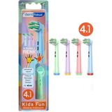 Rovexa Kids Fun - Çocuklara Özel Extra Yumuşak Oral B Şarjlı Diş Fırçası Yedek Başlığı - 4lü Paket