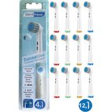 Rovexa Sensetive - Ekstra Yumuşak Oral B Şarjlı Diş Fırçası Yedek Başlığı - 12li Paket