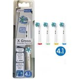 Rovexa X Cross - Çapraz Açılı Kusursuz Temizlik Oral B Şarjlı Diş Fırçası Yedek Başlığı - 4'lü Yedek Başlık R22O825VEXA317