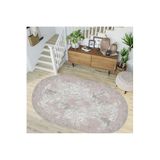 Rovigo Dijital Baskı Yıkanabilir Kaymaz Taban Oval Salon Halısı Rvg7252-hy1075, Gri, 100 x 300