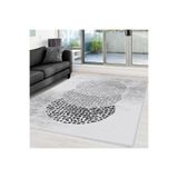 Rovigo Dijital Baskı Yıkanabilir Kaymaz Taban Salon Halısı Rvg0001-sd392, Gri, 180 x 300