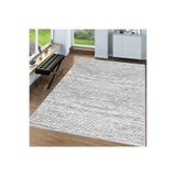Rovigo Dijital Baskı Yıkanabilir Kaymaz Taban Salon Halısı Rvg0002-sd416, Gri, 180 x 250