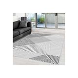 Rovigo Dijital Baskı Yıkanabilir Kaymaz Taban Salon Halısı Rvg0007-sd540, Gri, 120 x 180