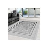 Rovigo Dijital Baskı Yıkanabilir Kaymaz Taban Salon Halısı Rvg0017-sd839, Gri, 120 x 180