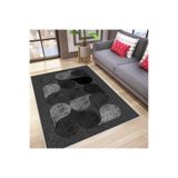 Rovigo Dijital Baskı Yıkanabilir Kaymaz Taban Salon Halısı Rvg0027-sd916, Gri, 180 x 250