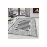 Rovigo Dijital Baskı Yıkanabilir Kaymaz Taban Salon Halısı Rvg0034-sd1024, Gri, 160 x 300