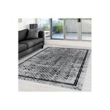 Rovigo Dijital Baskı Yıkanabilir Kaymaz Taban Salon Halısı Rvg0043-sd1092, Gri, 160 x 300