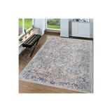 Rovigo Dijital Baskı Yıkanabilir Kaymaz Taban Salon Halısı Rvg0049-sd1124, Gri, 180 x 300