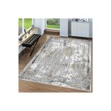 Rovigo Dijital Baskı Yıkanabilir Kaymaz Taban Salon Halısı Rvg0060-sm10, Gri, 180 x 250