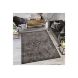 Rovigo Dijital Baskı Yıkanabilir Kaymaz Taban Salon Halısı Rvg0069-sd957, Gri, 180 x 300