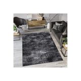 Rovigo Dijital Baskı Yıkanabilir Kaymaz Taban Salon Halısı Rvg0072-sd425, Siyah, 180 x 300