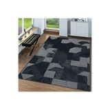 Rovigo Dijital Baskı Yıkanabilir Kaymaz Taban Salon Halısı Rvg0080-sd818, Siyah, 120 x 180