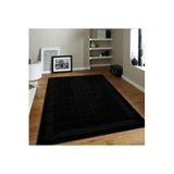 Rovigo Dijital Baskı Yıkanabilir Kaymaz Taban Salon Halısı Rvg0081-sd833, Siyah, 180 x 300