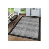 Rovigo Dijital Baskı Yıkanabilir Kaymaz Taban Salon Halısı Rvg0084-sd873, Siyah, 120 x 180