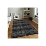 Rovigo Dijital Baskı Yıkanabilir Kaymaz Taban Salon Halısı Rvg0085-sd875, Siyah, 180 x 300