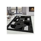 Rovigo Dijital Baskı Yıkanabilir Kaymaz Taban Salon Halısı Rvg0093-sd1005, Siyah, 50 x 80
