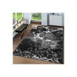 Rovigo Dijital Baskı Yıkanabilir Kaymaz Taban Salon Halısı Rvg0096-sd1038, Siyah, 160 x 300