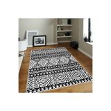 Rovigo Dijital Baskı Yıkanabilir Kaymaz Taban Salon Halısı Rvg0122-sd843, Beyaz, 120 x 180