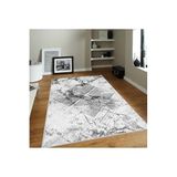 Rovigo Dijital Baskı Yıkanabilir Kaymaz Taban Salon Halısı Rvg0130-sd1035, Beyaz, 50 x 80