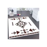 Rovigo Dijital Baskı Yıkanabilir Kaymaz Taban Salon Halısı Rvg0133-sd1062, Beyaz, 160 x 300
