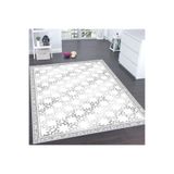 Rovigo Dijital Baskı Yıkanabilir Kaymaz Taban Salon Halısı Rvg0134-sd1111, Beyaz, 50 x 80