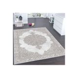 Rovigo Dijital Baskı Yıkanabilir Kaymaz Taban Salon Halısı Rvg0140-sd699, Bej, 120 x 180