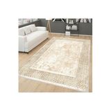Rovigo Dijital Baskı Yıkanabilir Kaymaz Taban Salon Halısı Rvg0141-sd753, Bej, 180 x 300