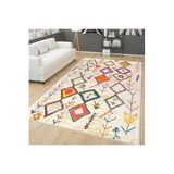 Rovigo Dijital Baskı Yıkanabilir Kaymaz Taban Salon Halısı Rvg0146-sd1183, Bej, 120 x 180