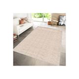 Rovigo Dijital Baskı Yıkanabilir Kaymaz Taban Salon Halısı Rvg0150-sd376, Bej, 180 x 300